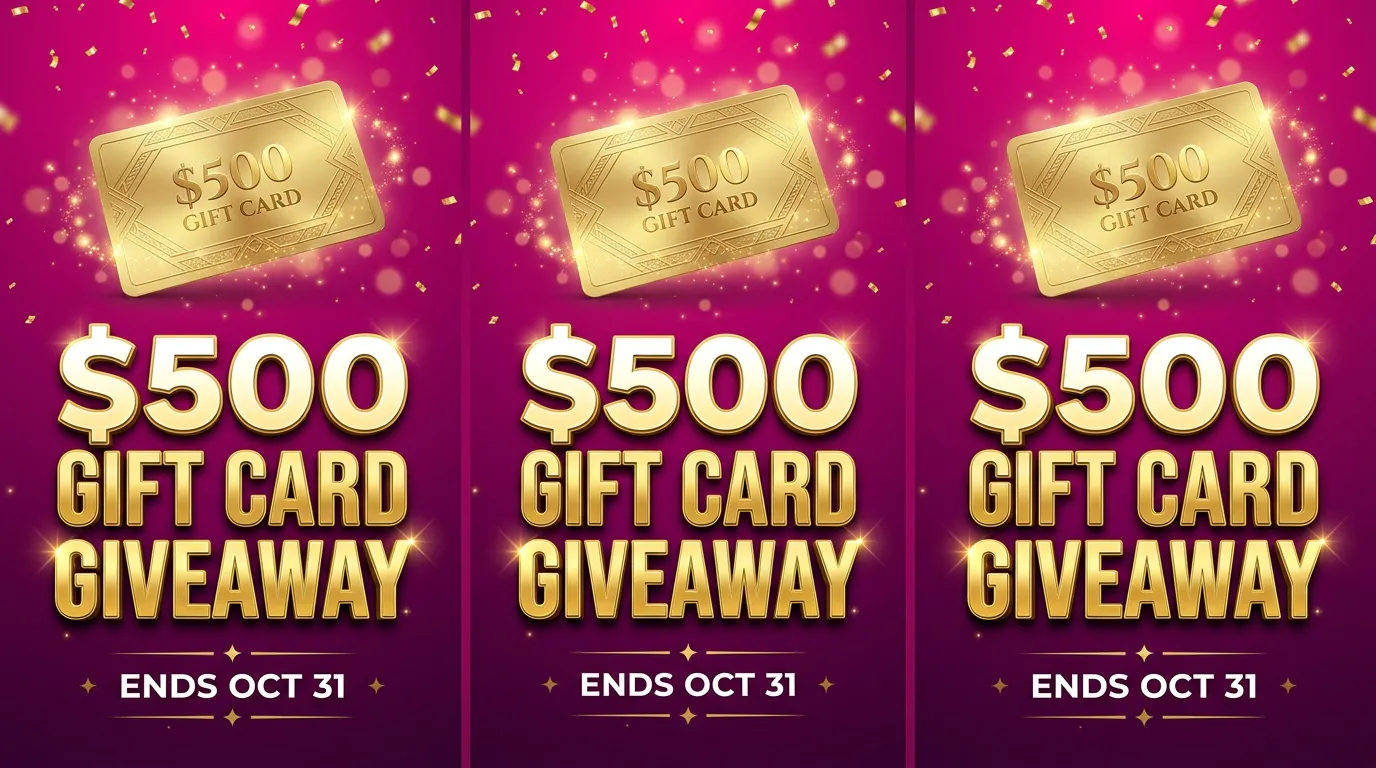 Win a $500 Gift Card: Free Giveaway Ends gallery image