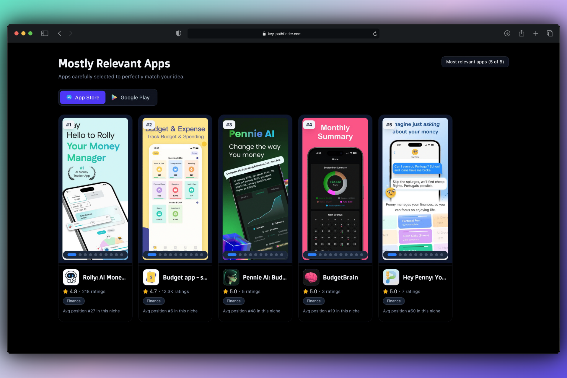 Key Pathfiner - Main product screenshot demonstrating key features and user interface