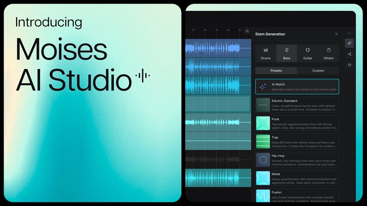 Moises AI Studio gallery image