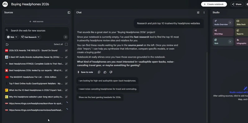 Gemini + NotebookLM Studio Guide screenshot 6