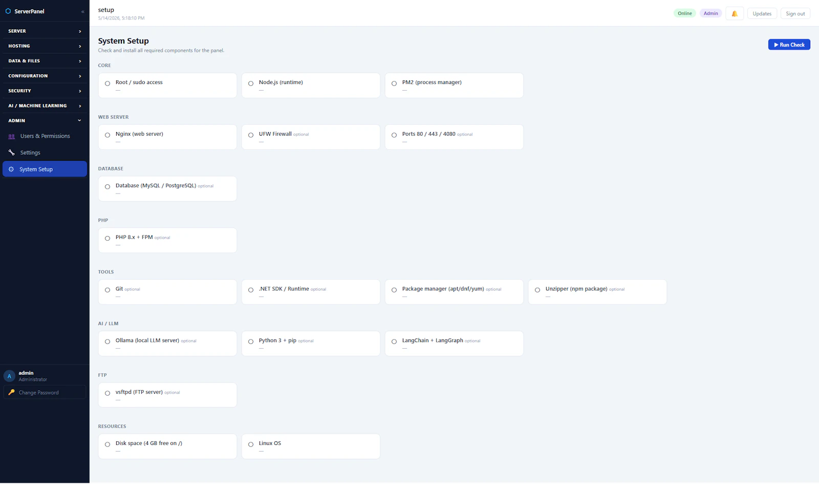 Nettpanel — Linux Server Management screenshot 2