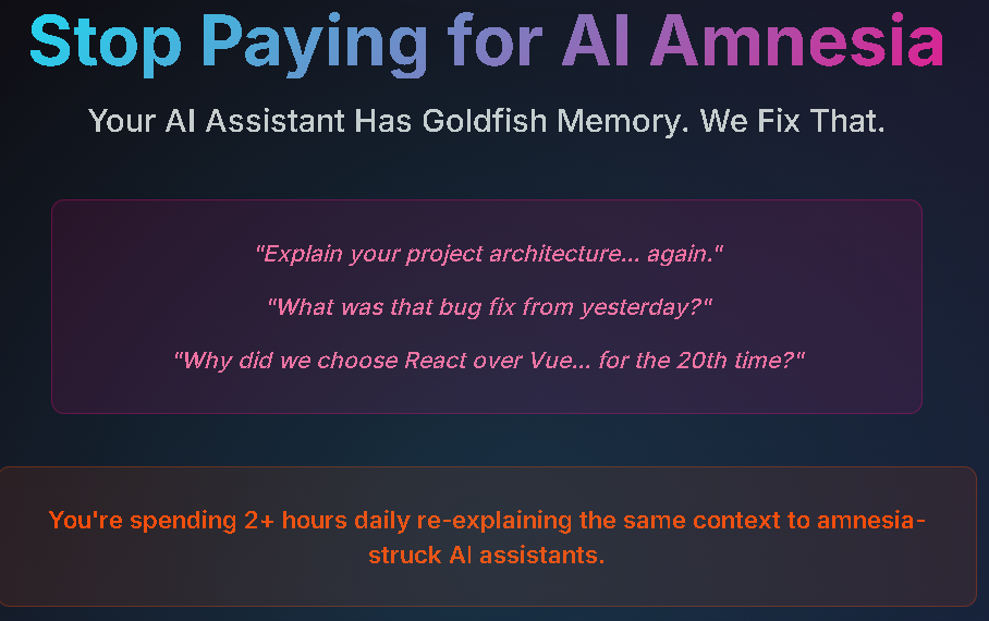 Ai Assistant Persistent Memory - Mi sono stancato di spiegare il mio progetto ad AI Assistant media 2
