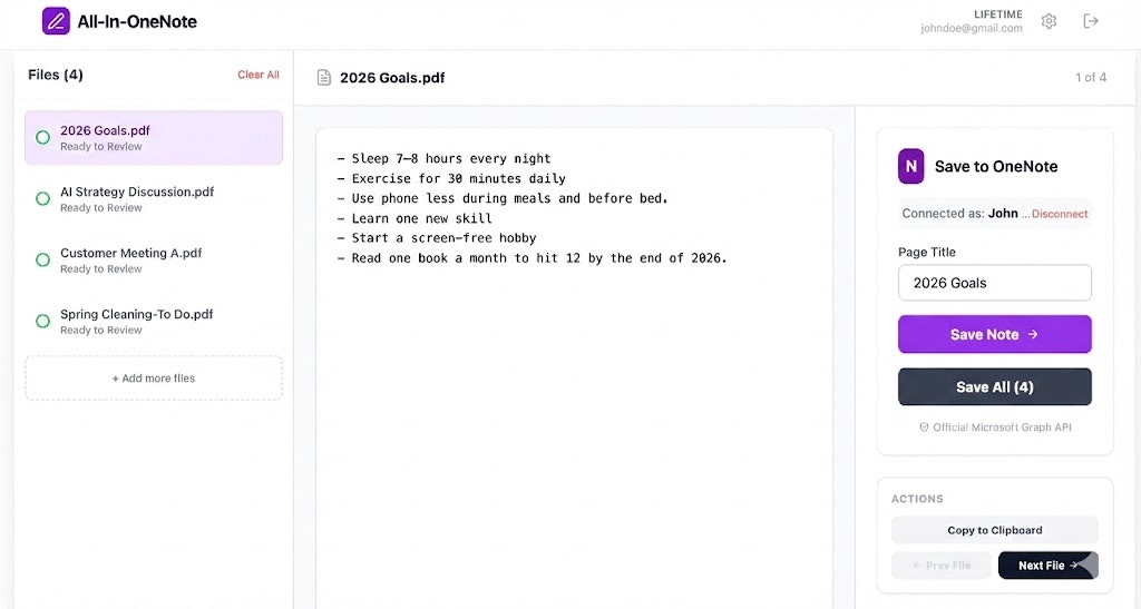 All-In-OneNote gallery image