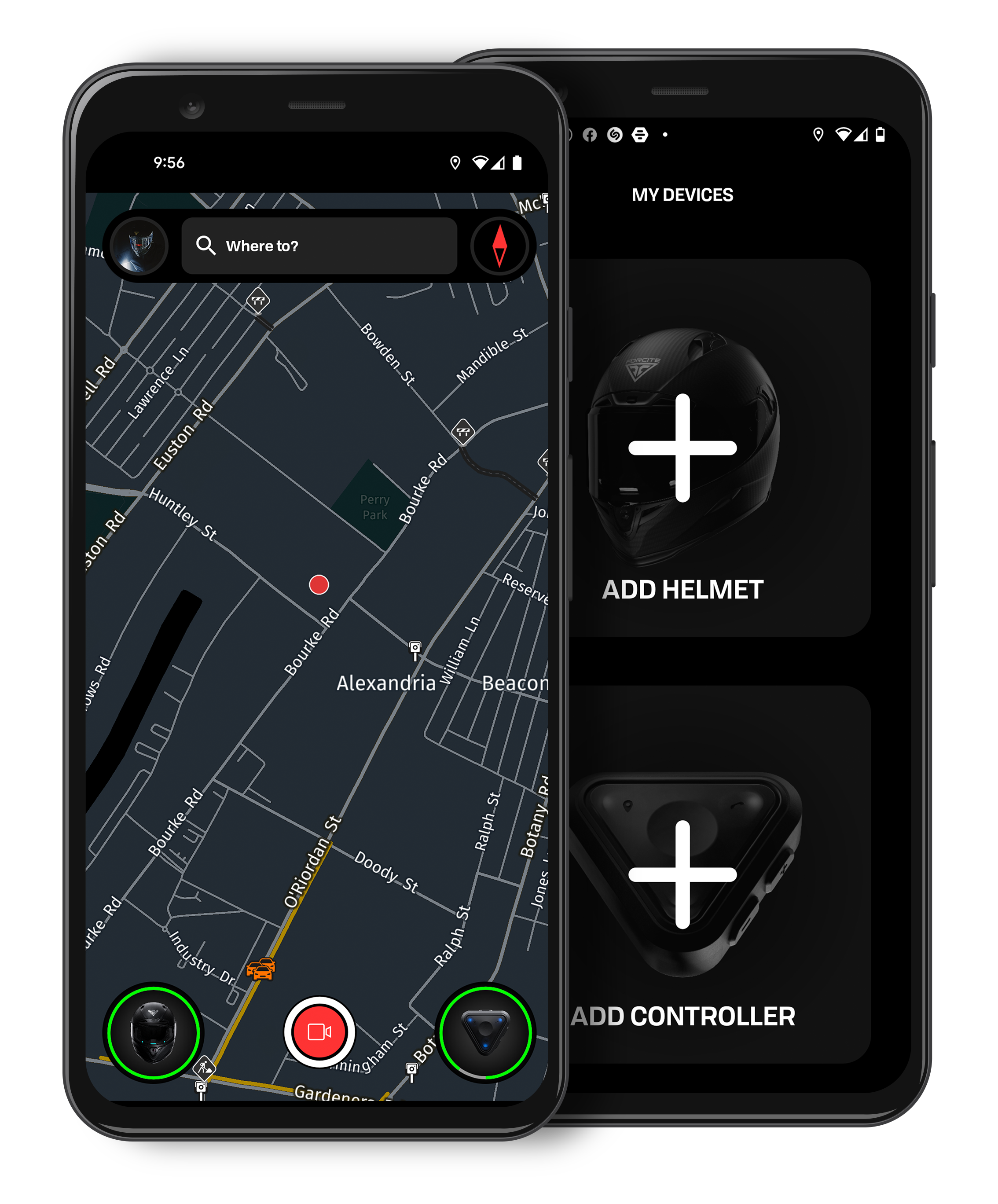 Forciteヘルメット - 世界初のECE/DOT認定スマートオートバイヘルメットメディア4