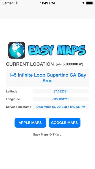 Easy Maps - Apple & Google Edition, Know Where You Are