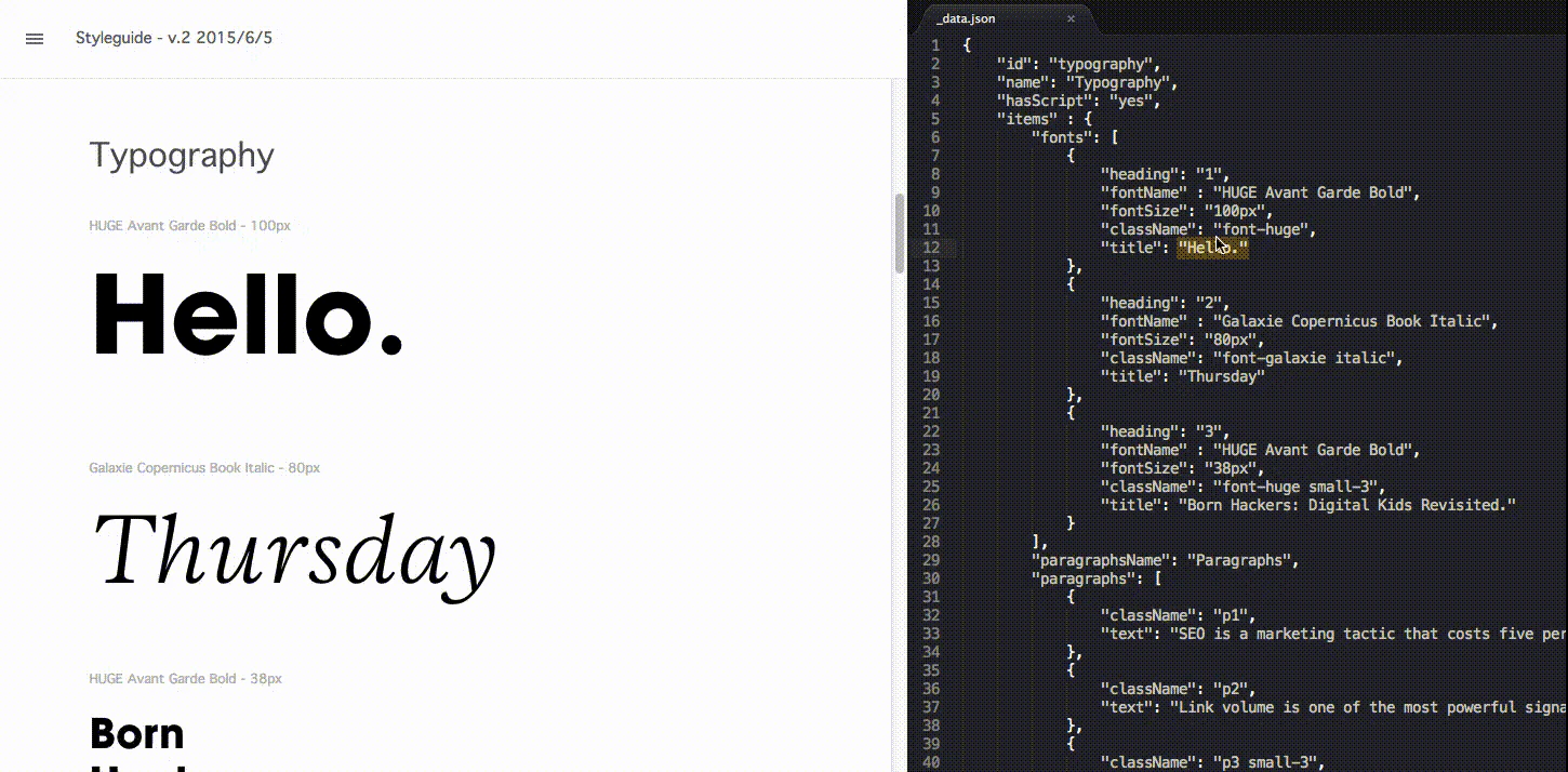 Styleguide