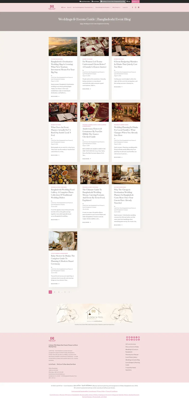 Look N Feel - Event Solutions Website screenshot 6
