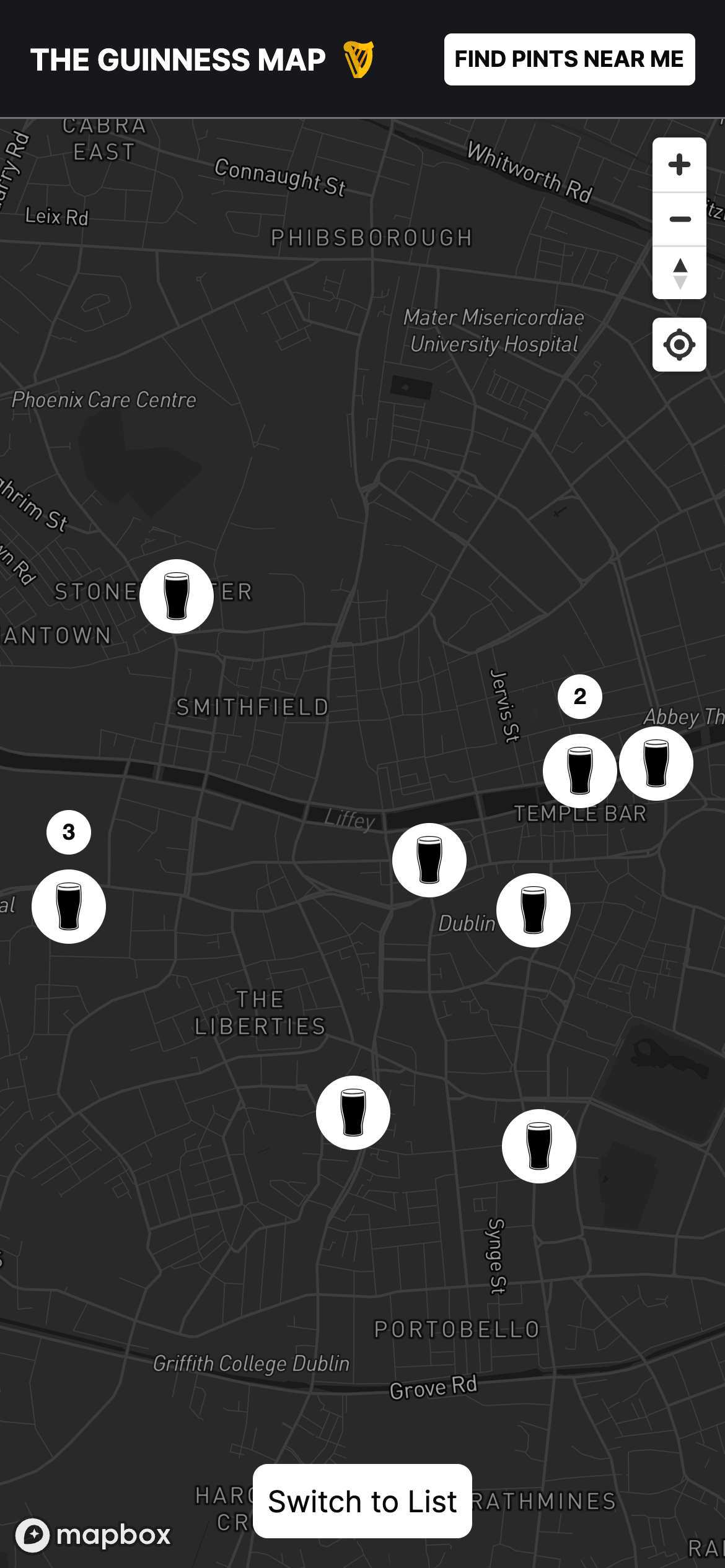 La mappa della Guinness - Trova le migliori (e peggiore) pinte di Guinness in tutto il mondo media 4
