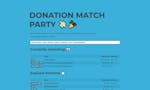 Donation Match Party image