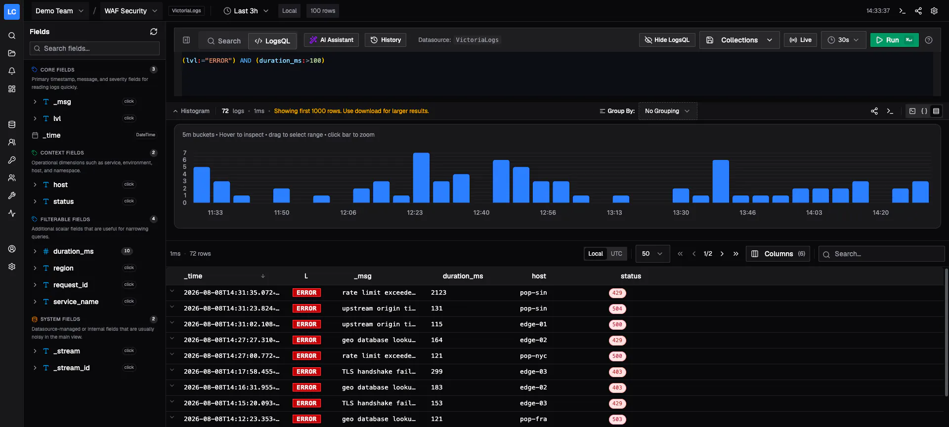 Logchef gallery image