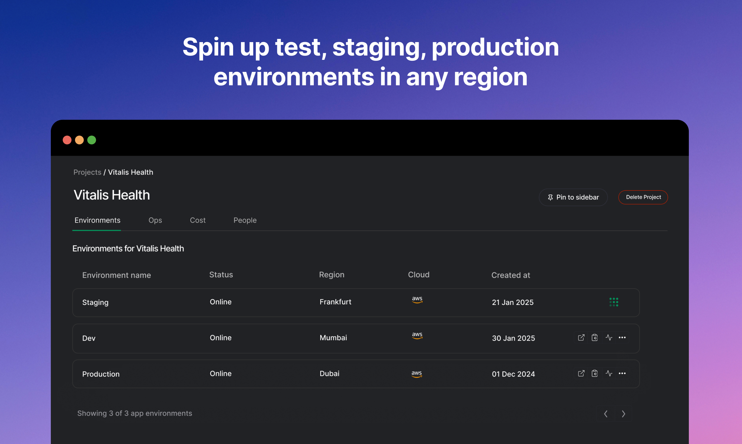 منصة تطبيق LocalOps لـ AWS media 4