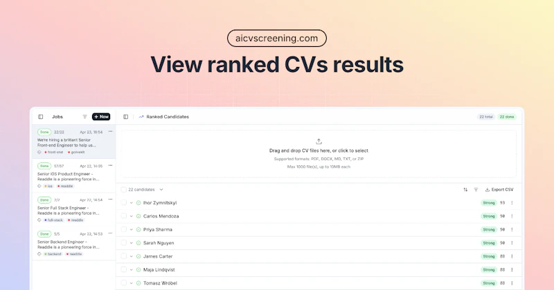aicvscreening screenshot 3