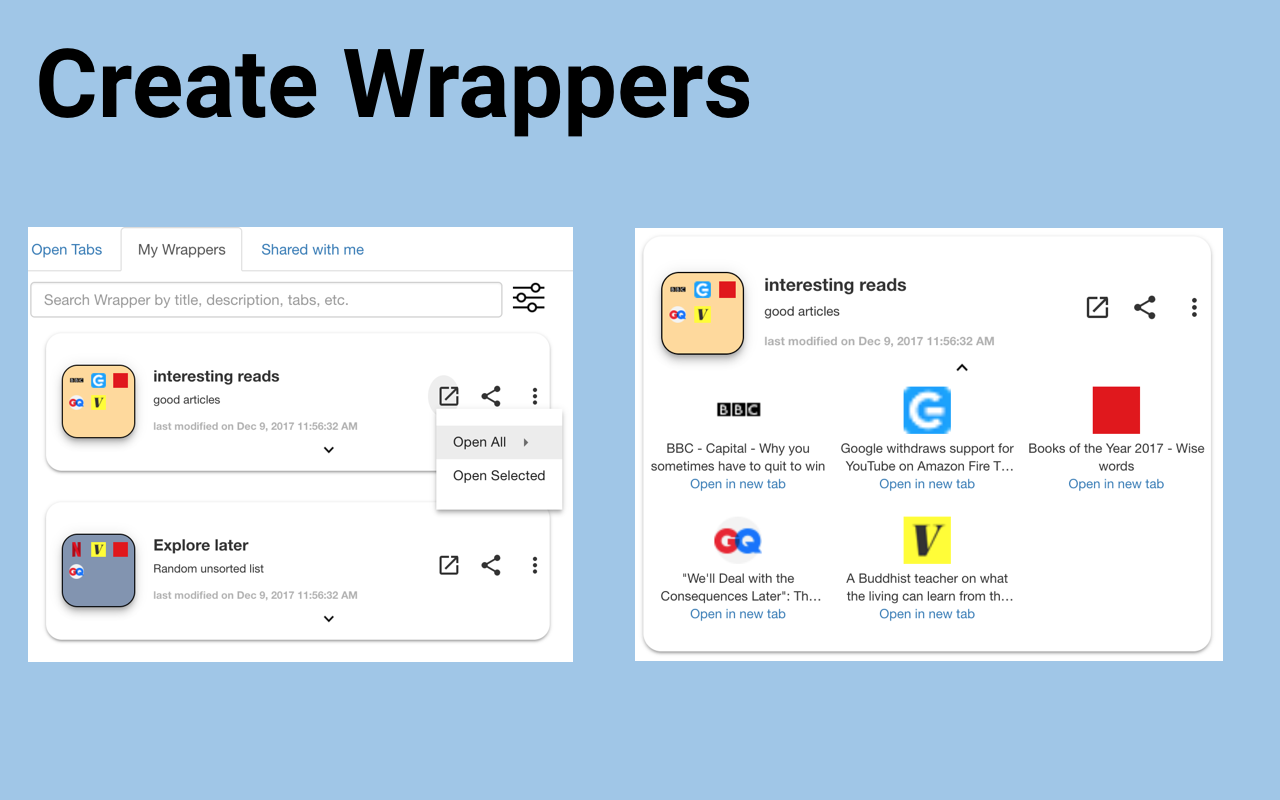 Wrapper : Better than Bookmarks gallery image