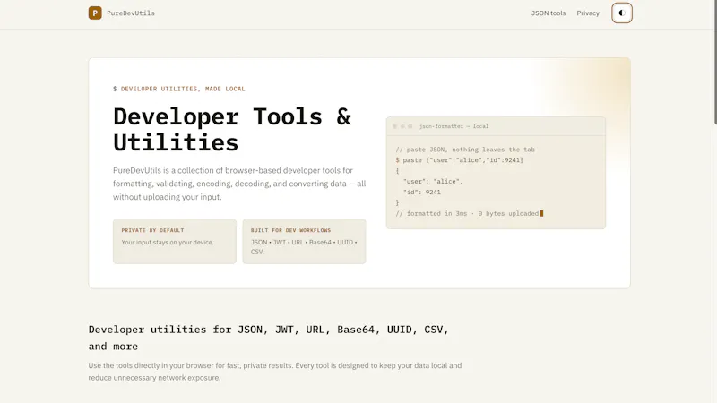 PureDevUtils screenshot 5