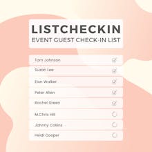 ListCheckin App gallery image