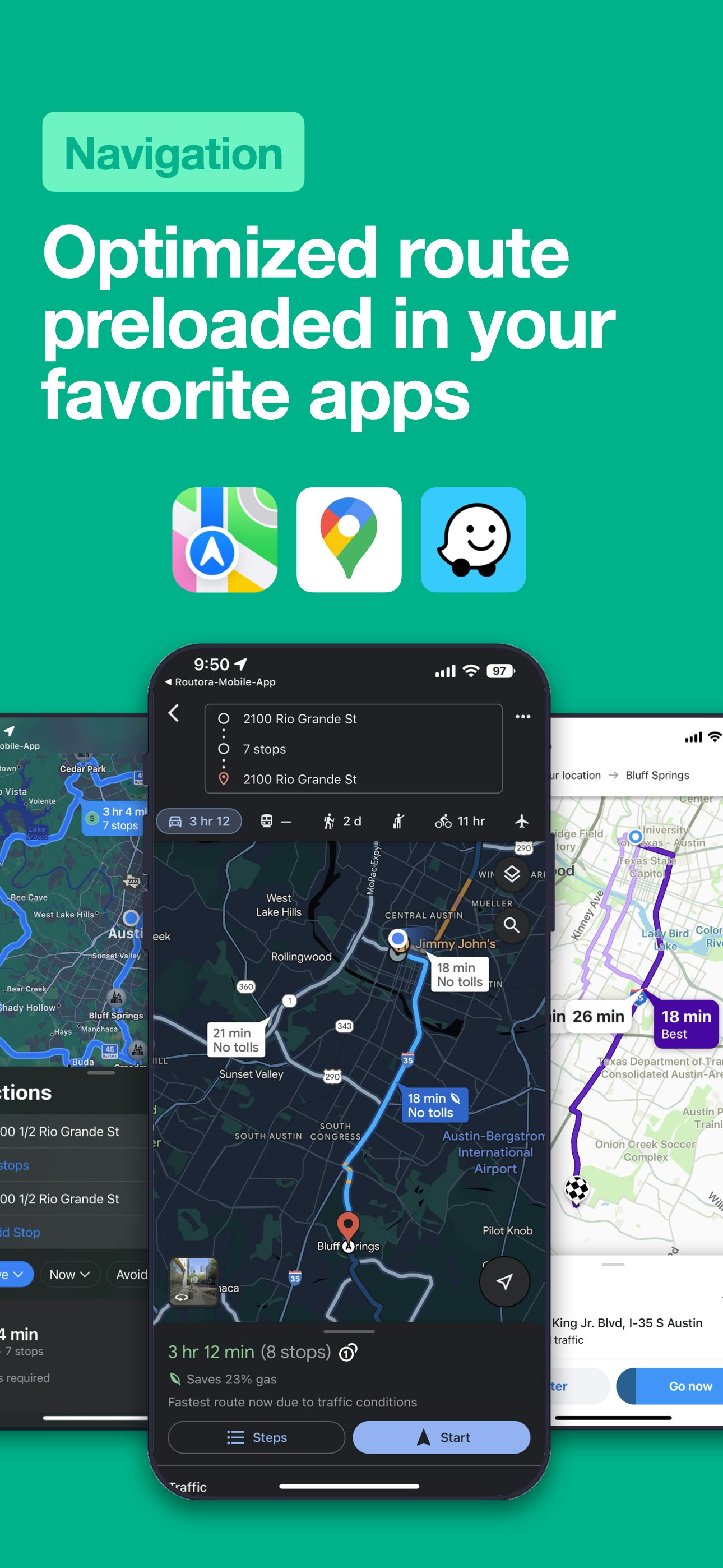 Рутон - Более быстрые многопрофильные маршруты для пользователей Google/Apple Maps медиа 5