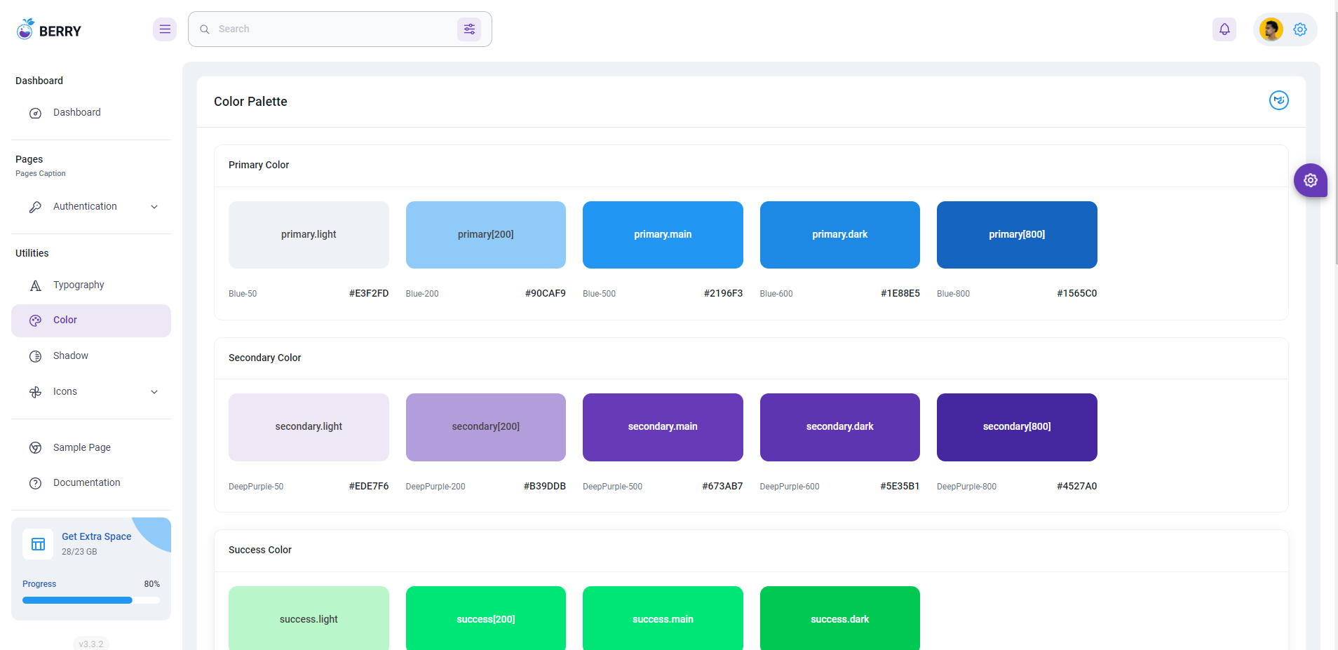 Berry MUI Free React Admin Template media 3