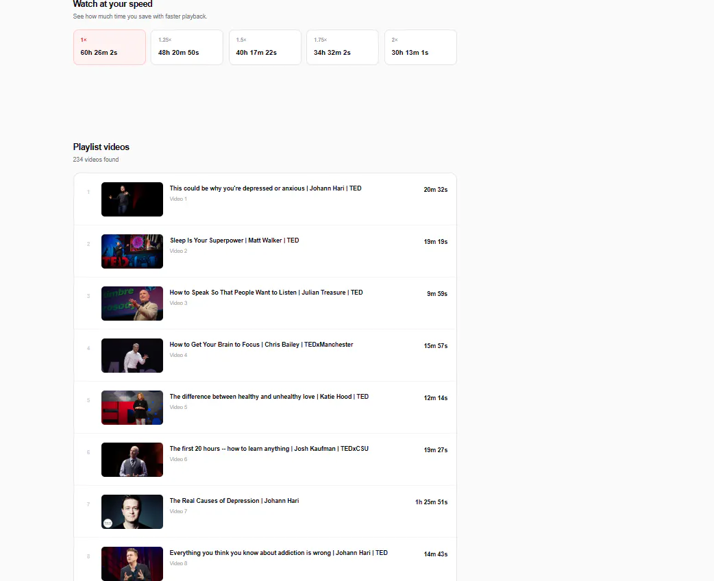 youtube-playlist-length-calculator gallery image