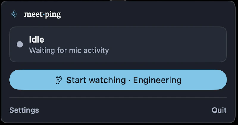 MeetPing screenshot 1