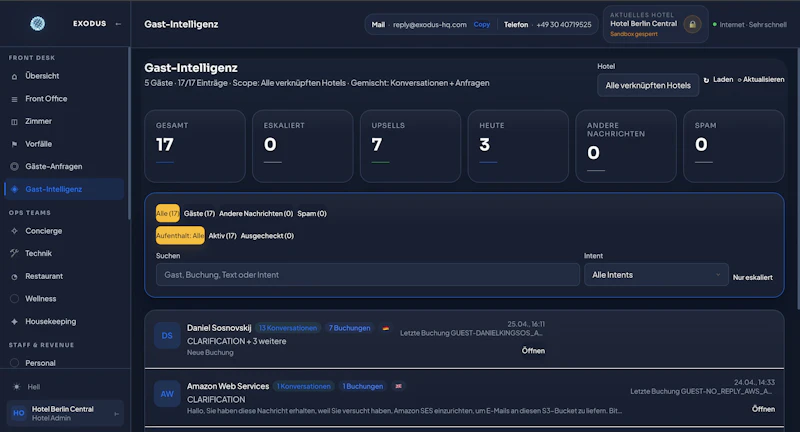 EXODUS Hotel Intelligence screenshot 10