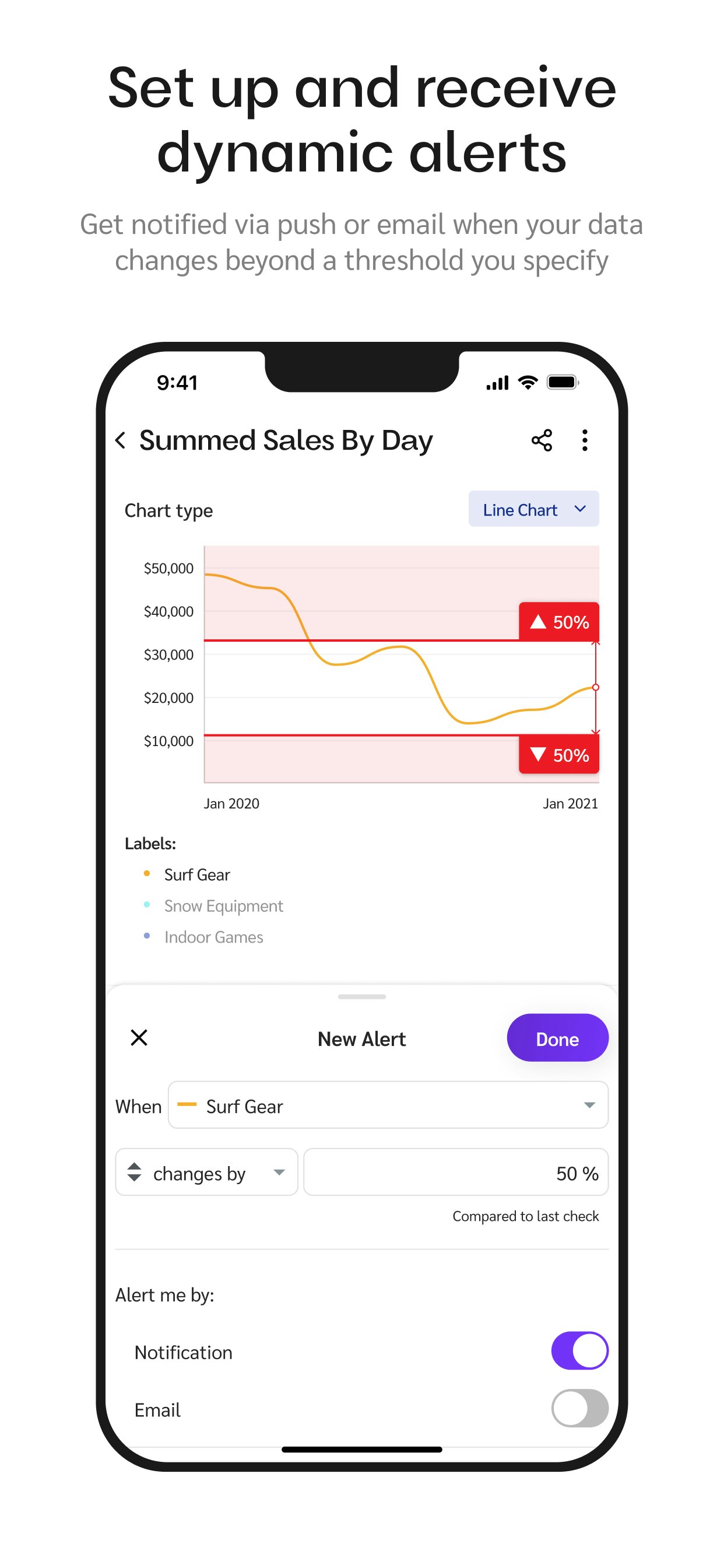 Zing - Query and visualize your data using OpenAI from your phone media 8