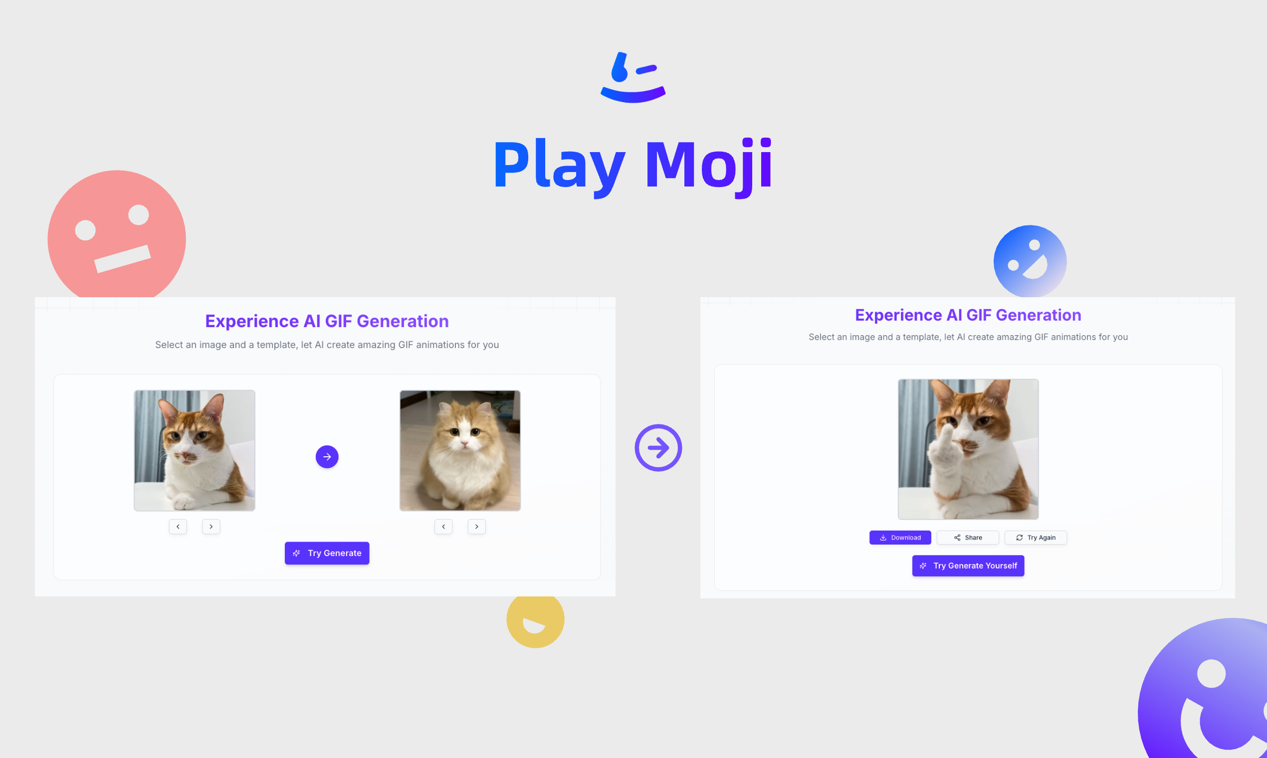 Média Playmoji - Générateur GIF AI tout-en-un.Vos mèmes, mais suralimentés! 4