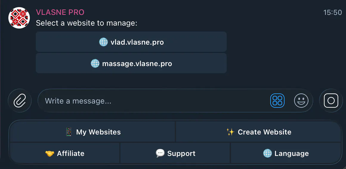 Vlasne.pro - fast web site generator screenshot 10