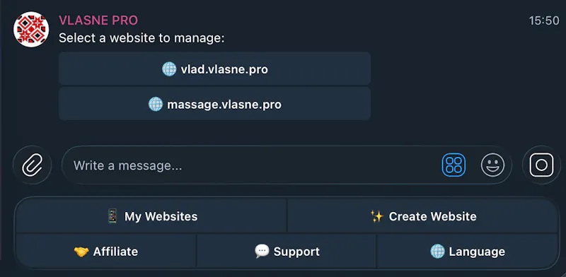 Vlasne.pro - fast web site generator screenshot 10