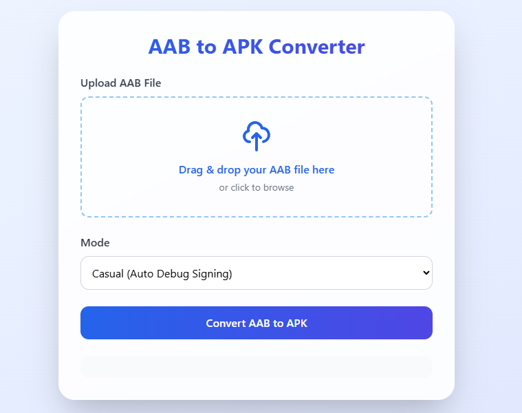 AAB to APK Converter... logo