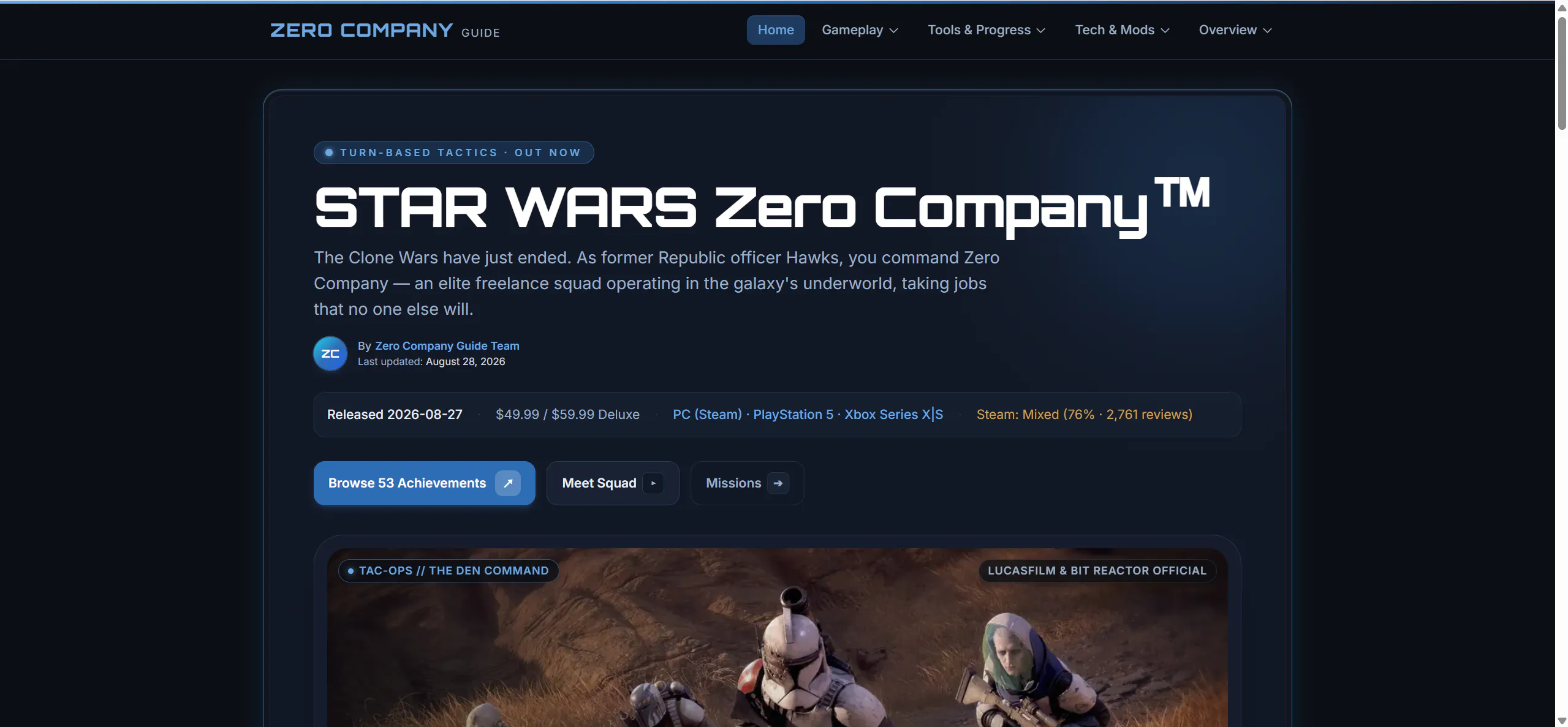 Zero Company Guide gallery image