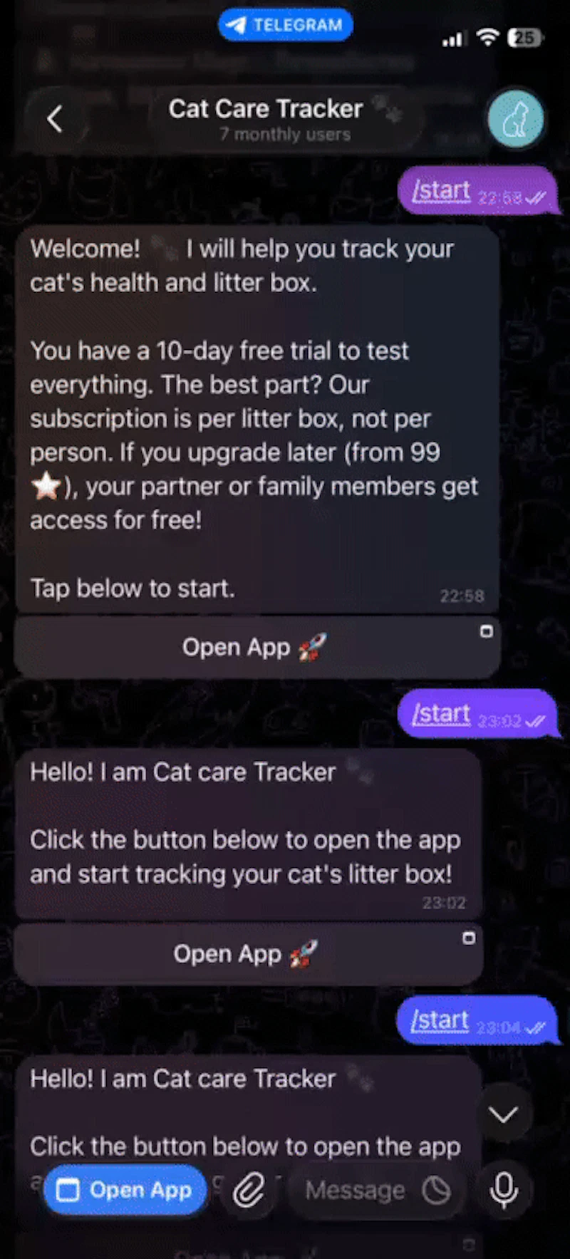 Cat Care Tracker  screenshot 1 (video preview)