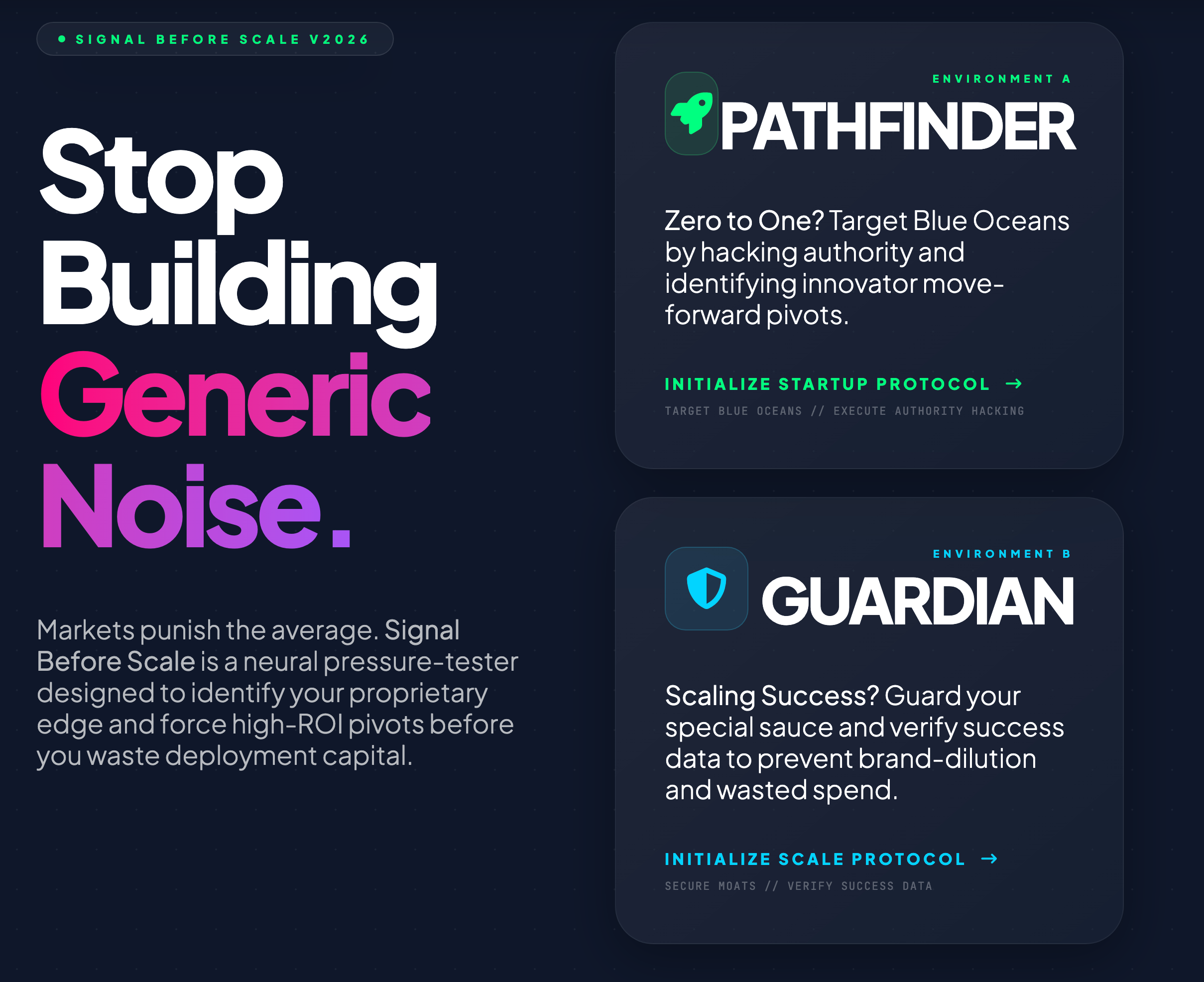 Signal Before Scale logo