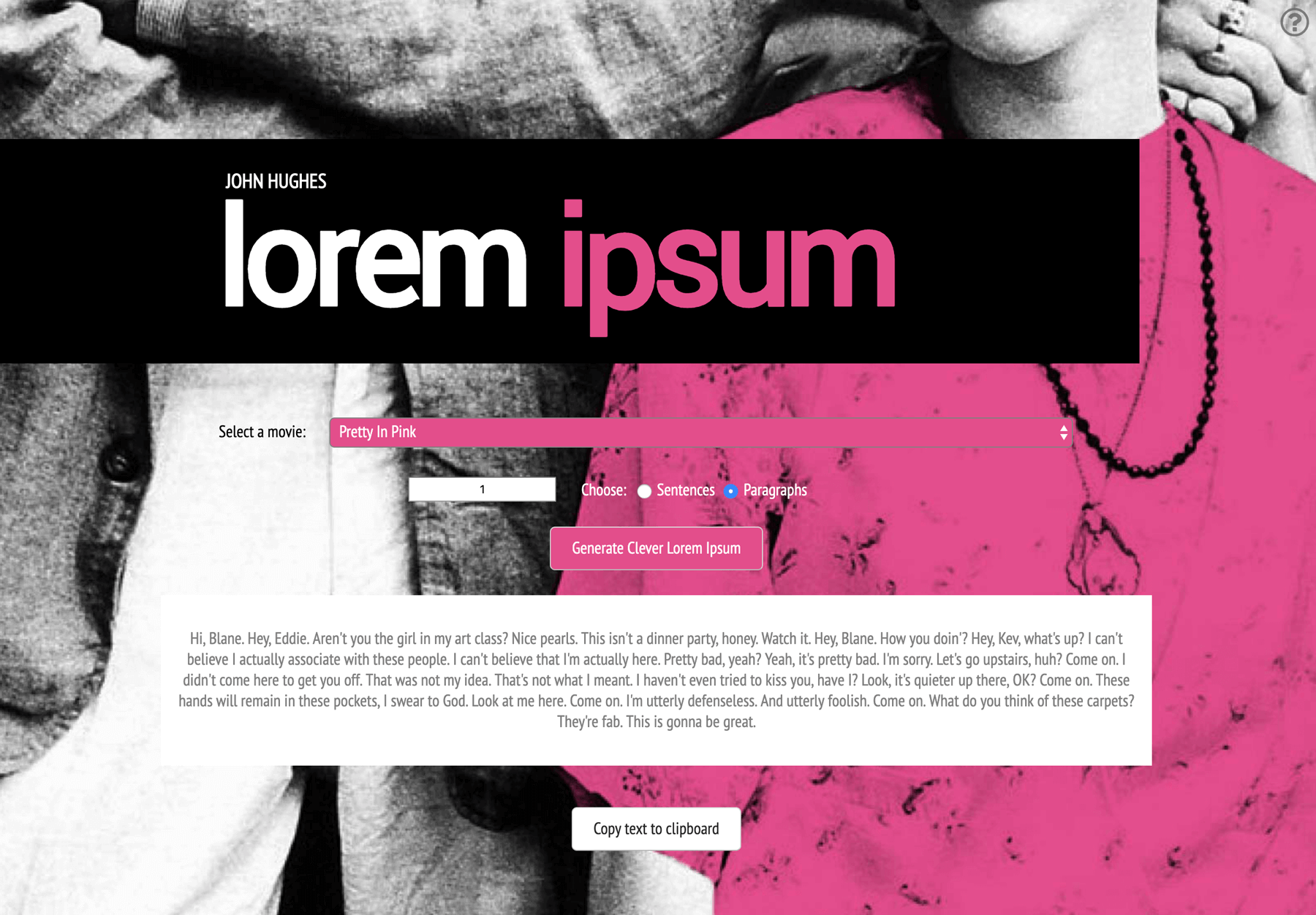 John Hughes Lorem Ipsum gallery image