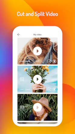 Crop video: Cut video, trim-merge video gallery image