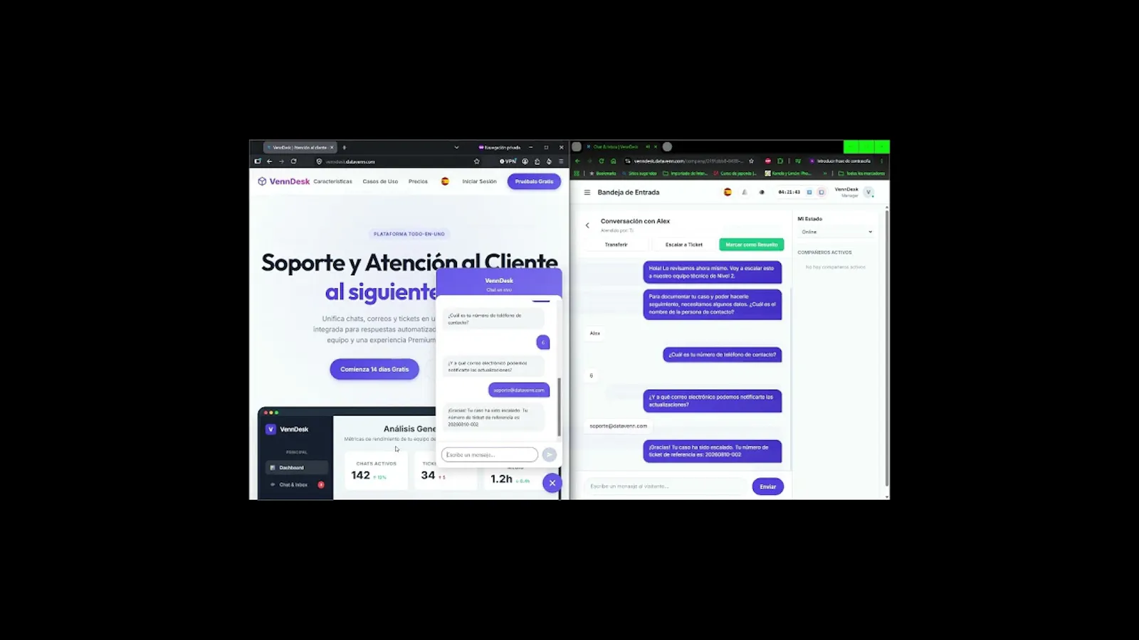 VennDesk screenshot 1 (video preview)