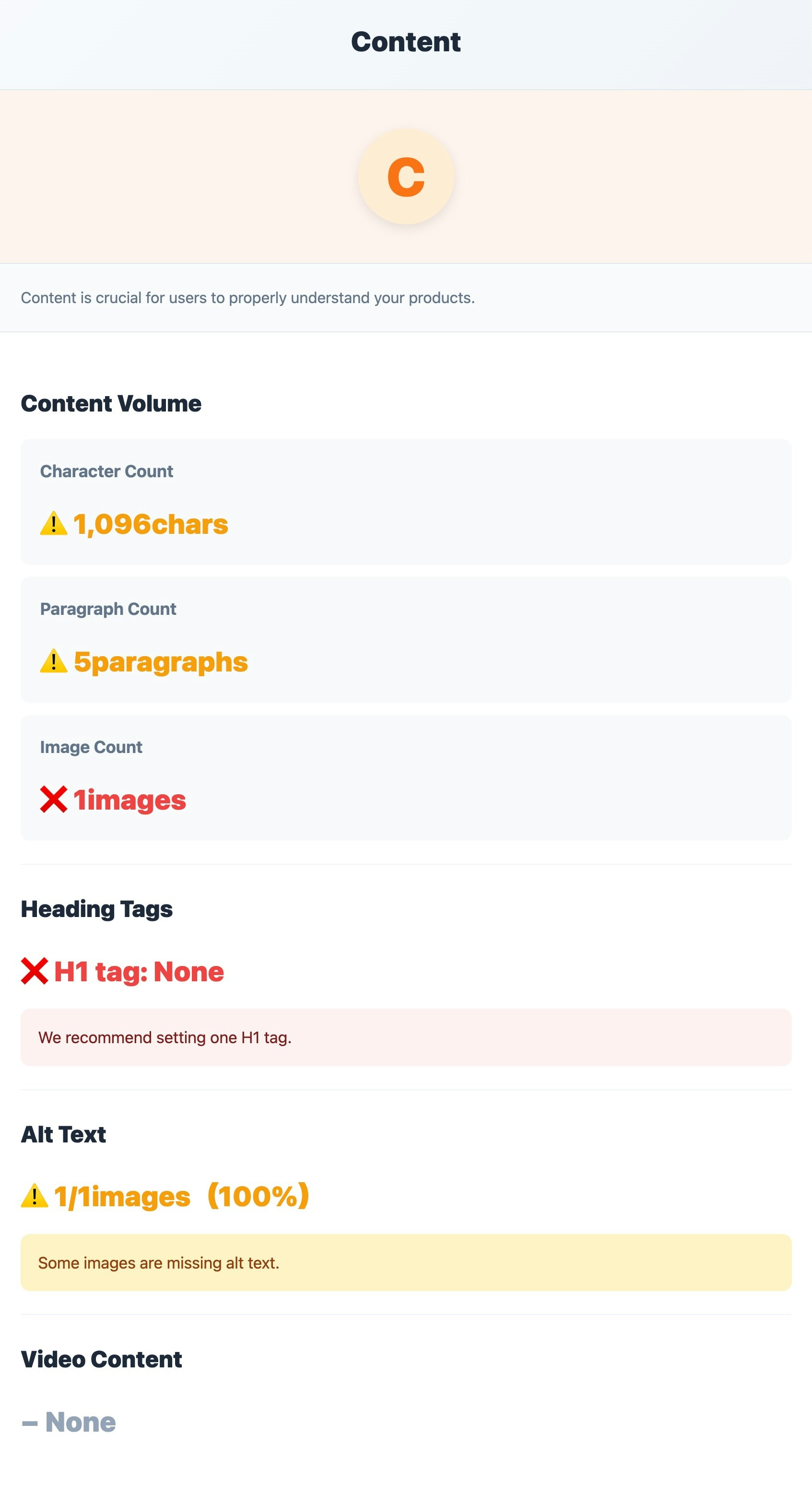 EC-Checker: Instant Store Audit - Screenshot 4 showing product features and functionality