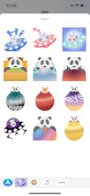 Panda UFO - FREE iMessage Sticker gallery image