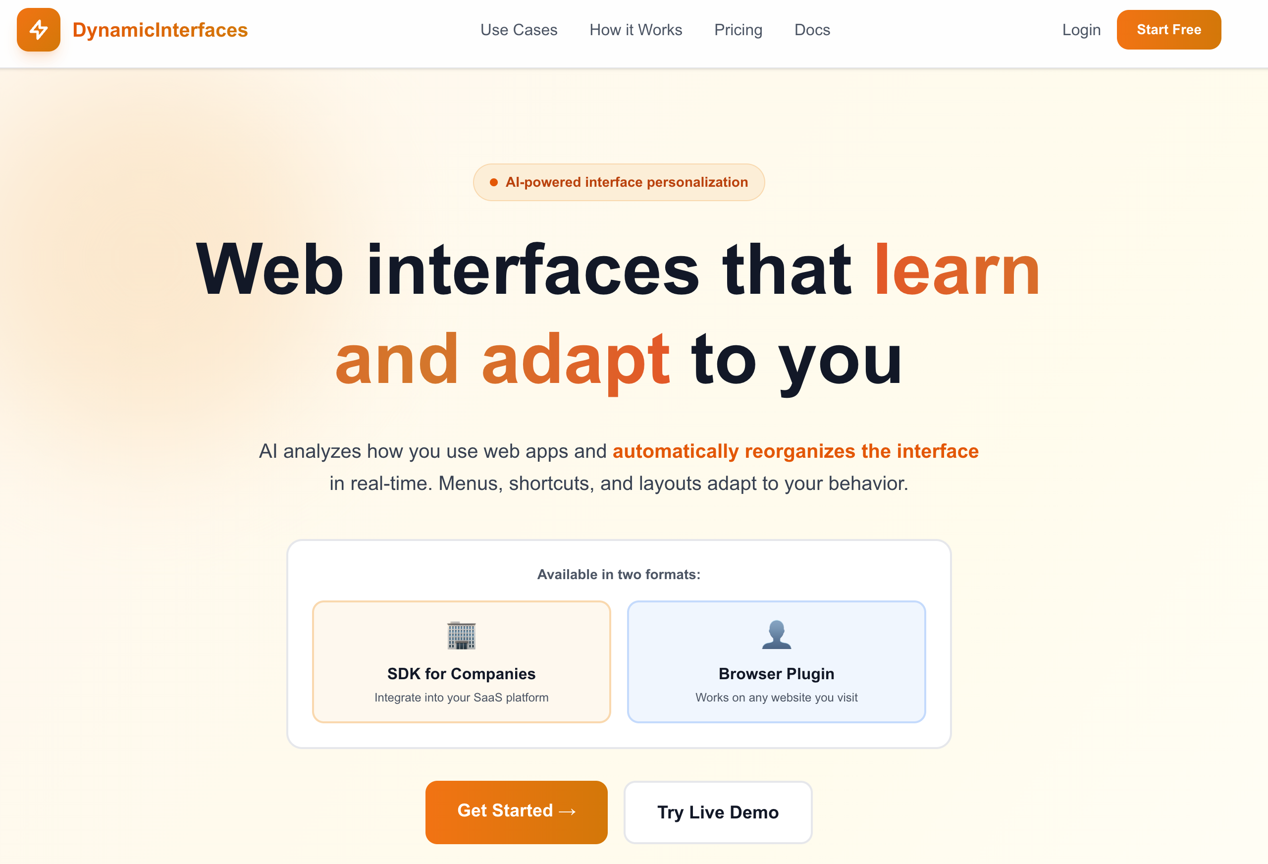 Dynamic Interfaces gallery image