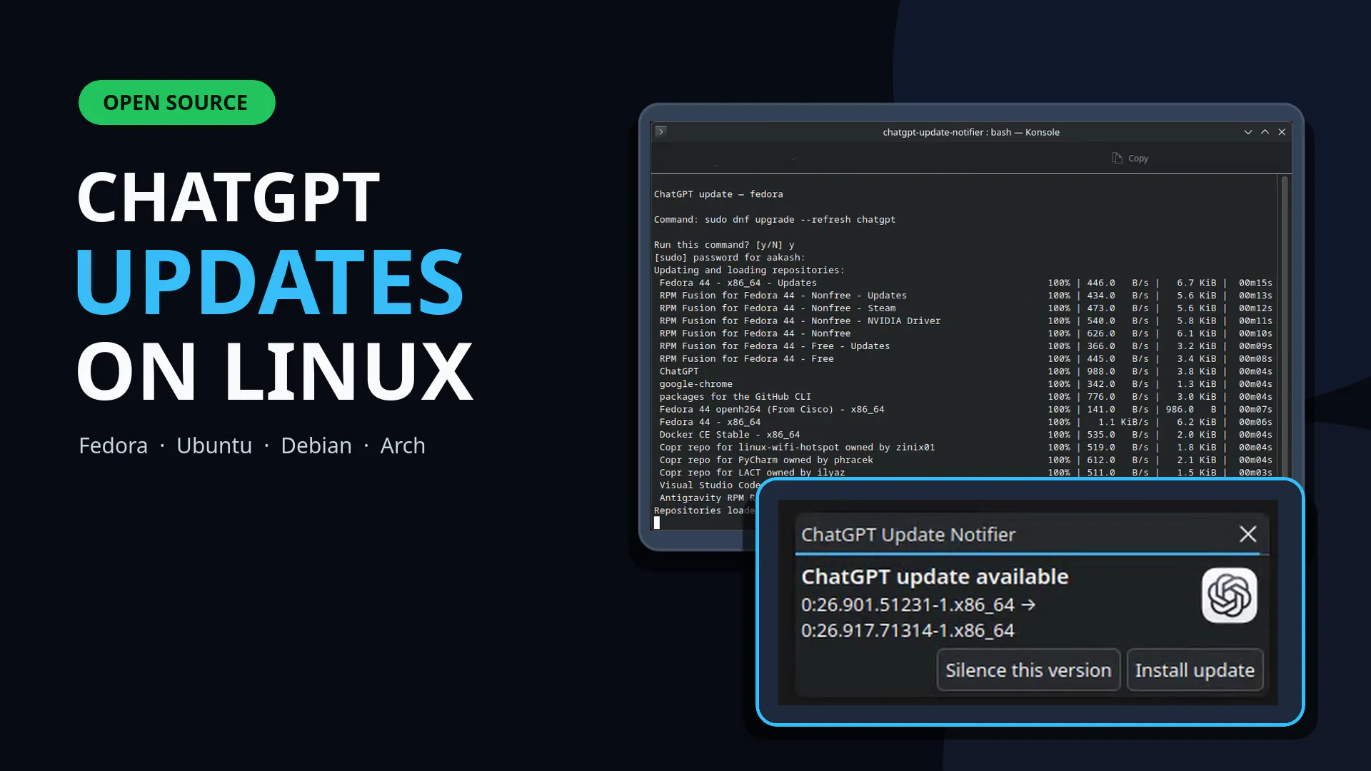 ChatGPT Update Notifier 截图