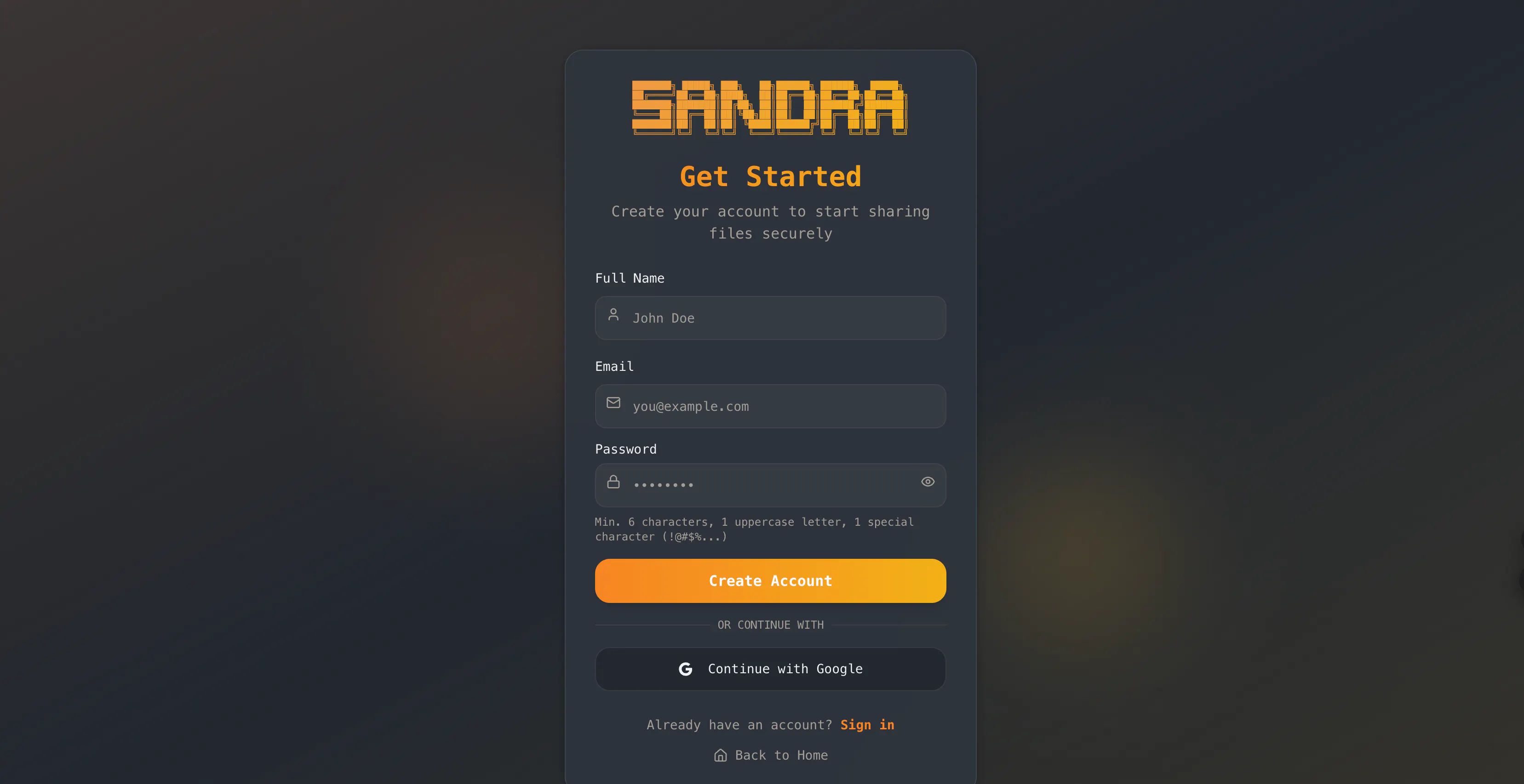 Banner del producto Sandra