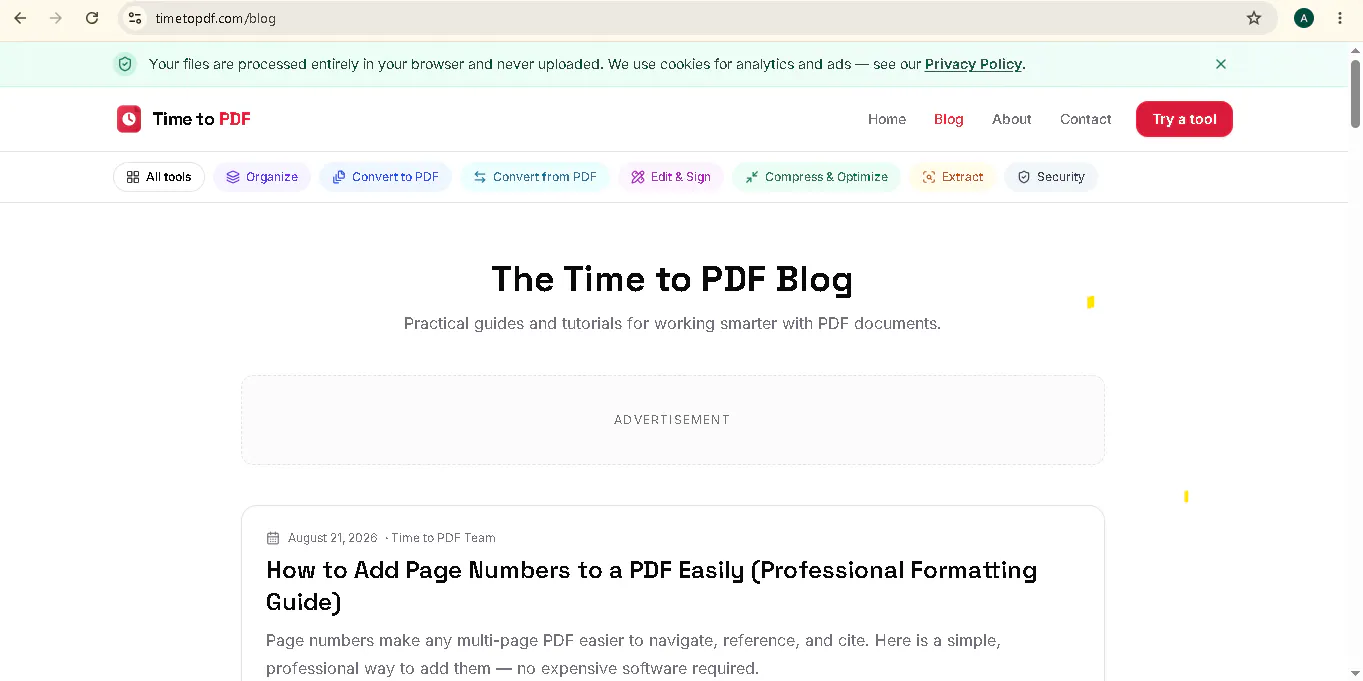 Time to PDF — Free Online PDF Tools gallery image