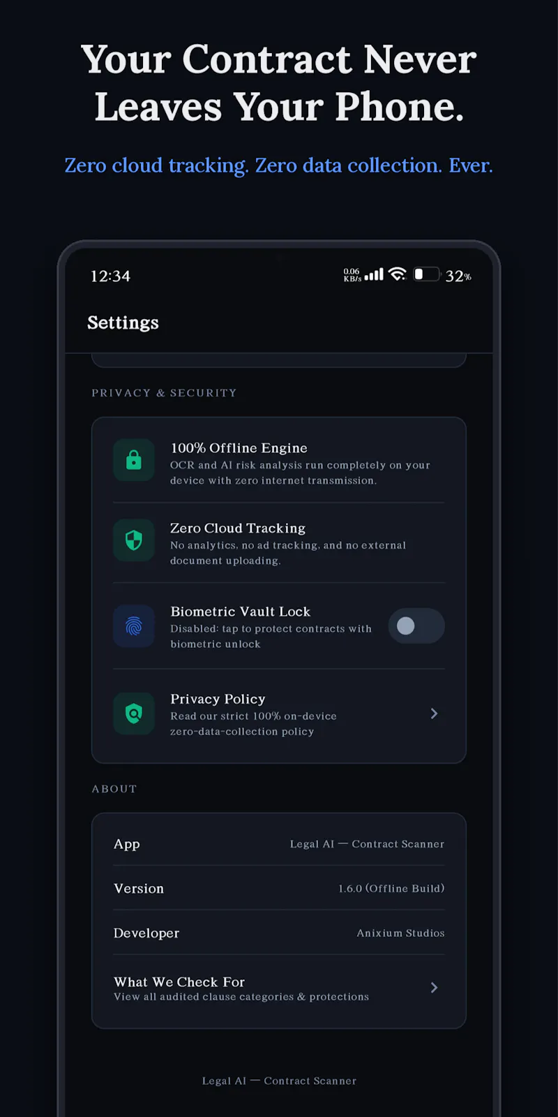 Legal AI: Offline Contract Scanner screenshot 4
