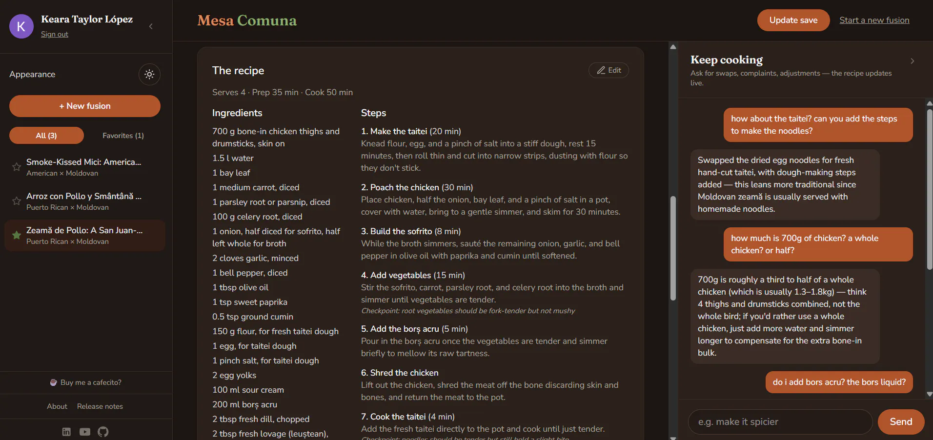 Mesa Comuna — a shared table gallery image