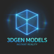 AI 3D Model Generator - Product Hunt launch logo and brand identity