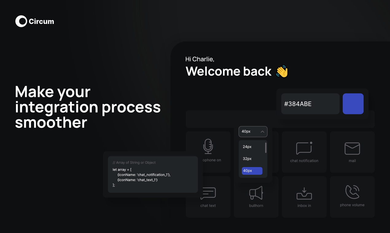 Media Ikon Circle Pro - Menyelaraskan proses integrasi anda dengan alat yang berkuasa kami. 1