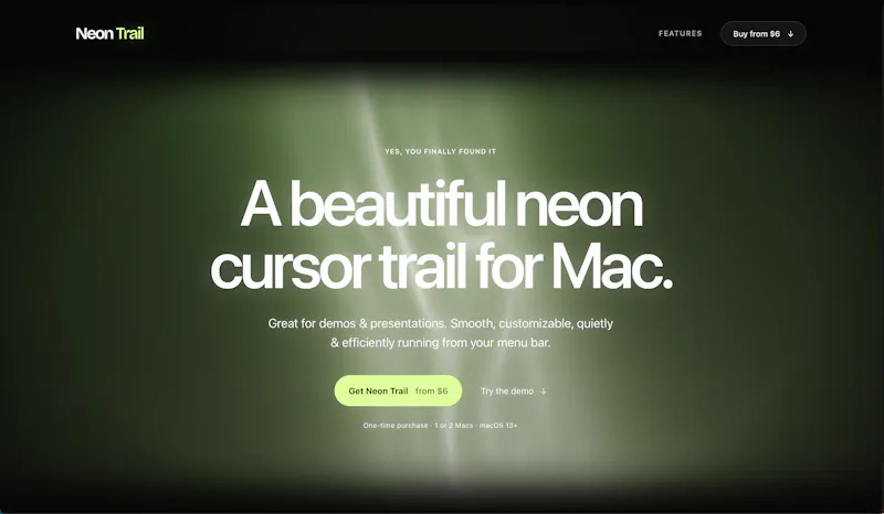 Neon Trail for Mac screenshot 3