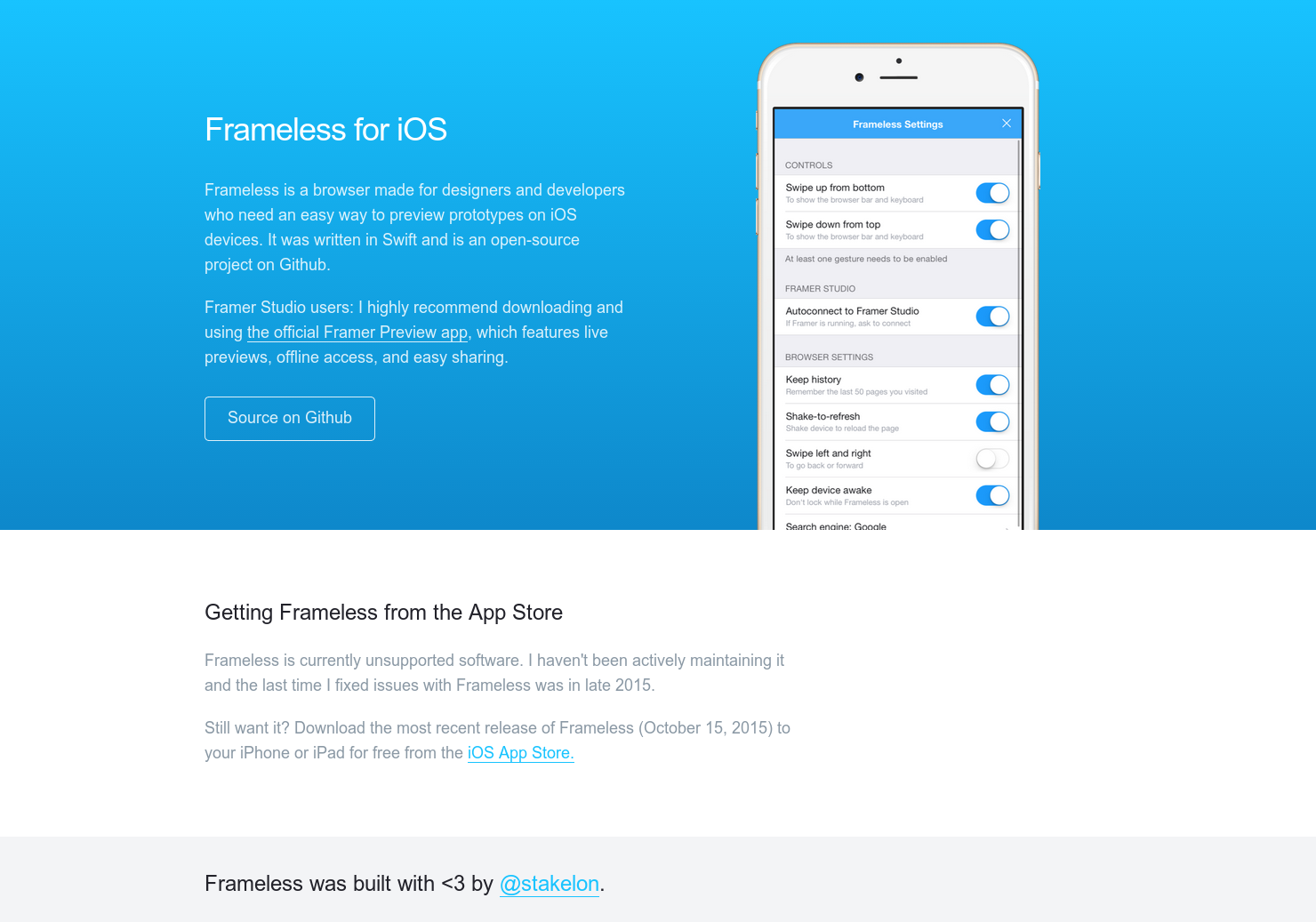 Download Frameless A Full Screen Browser For Ios Built For Prototyping Product Hunt