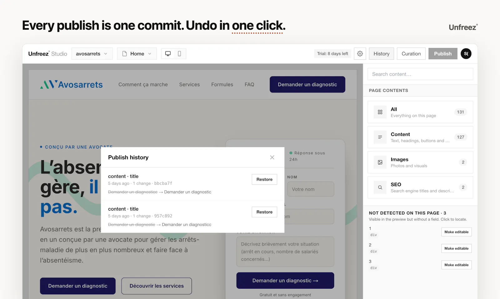 Unfreez screenshot 3