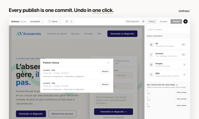 Unfreez screenshot 3