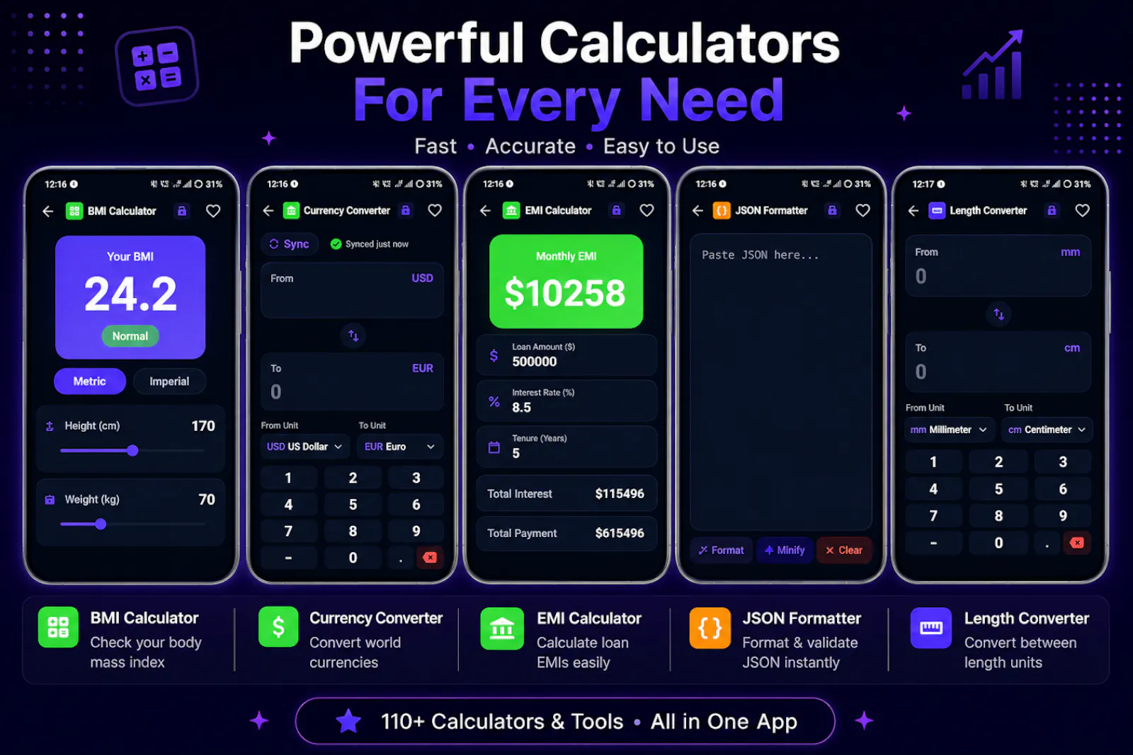 Tooler: Calculators and Tools screenshot 6